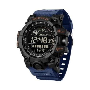 Imagem de Relógio Esportivo Masculino Militar À Prova D'água Com LED SANDA 6229 