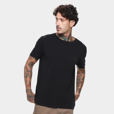 Imagem de Camiseta Ellus Cotton Fine Masculina, Chumbo, Preto, G