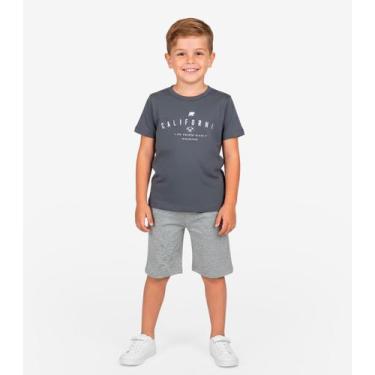Imagem de Conjunto Infantil Camiseta e Bermuda Select Cinza, 8, Cinza