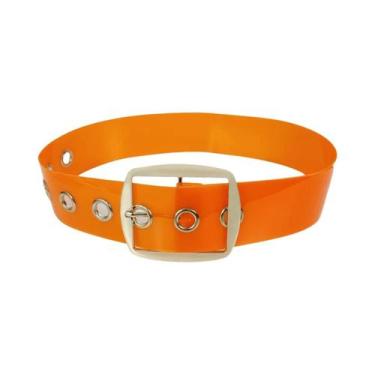 Imagem de Cinto Corset Punk Transparente Branco Em PVC Para Mulheres, 6cm De Lar