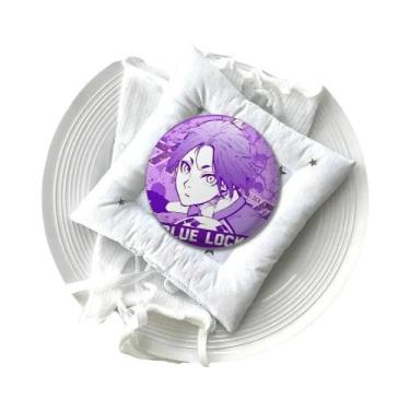 Imagem de Broche De Metal Macio Em Formato De Emblema Amine B-Blues Locks, Pin D