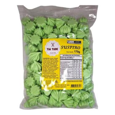 Imagem de Mini Suspiros Caseiro Artesanal 170g Verde Bebê.