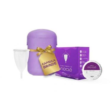 Imagem de Kit Coletor Menstrual + Cápsula Esterilizadora + Sabonete Íntimo em Ba