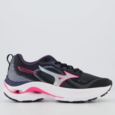 Imagem de Tênis Mizuno Wave Vitality 7 Feminino Preto e Rosa, 38