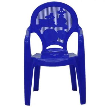 Imagem de Cadeira Catty Infantil Polipropileno até 40 kg Tramontina, Azul