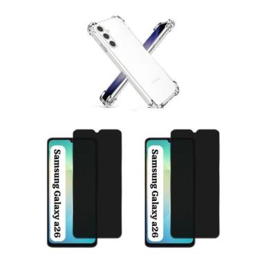Imagem de 2UN Películas 3D Vidro Privativa + Capa TPU Para Galaxy A26 5G - LXL