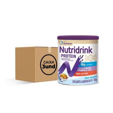 Imagem de Nutridrink Protein SEM Sabor 700G (KIT C/03) - Danone
