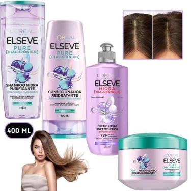 Imagem de Kit Elseve Pure Hialurônico Hidra Tratamento Reequilibrante Loreal Par