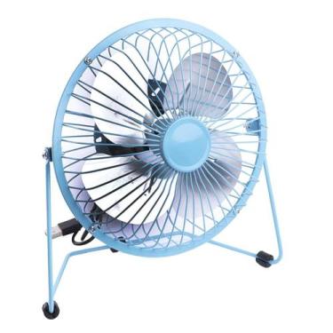 Imagem de Mini Ventilador De Mesa Silencioso USB Portátil 6" - Yepp Azul REF: YT