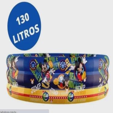 Imagem de Piscina Inflável Mickey 130 Litros Etitoys 97x20cm