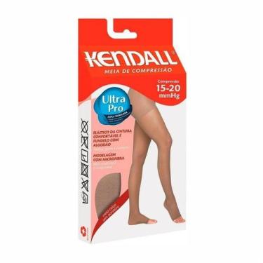 Imagem de Meia Calça  Kendall  Sem Ponteira  Média Compressão 15 20mmHg  Mel  P 