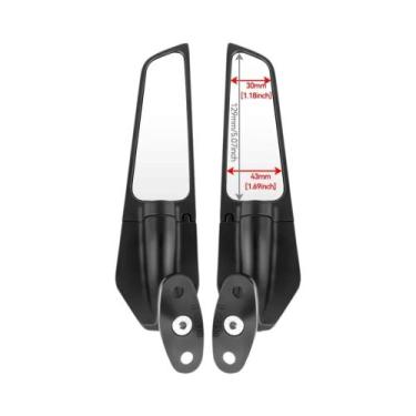 Imagem de Espelhos Retrovisores Ajustáveis Para Motocicletas Honda CBR 650R 650F