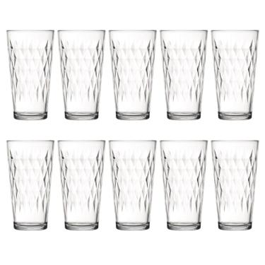 Imagem de Copo Vitrage 350ml Vidro Resistente Suco Agua Nadir - 10Un
