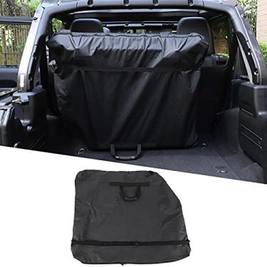 Imagem de Bolsa de armazenamento de painéis superiores CheroCar Freedom para Jeep Wrangler JK JKU JLU 2 portas 4 portas Modelos de topo rígido JT Gladiator (preto)