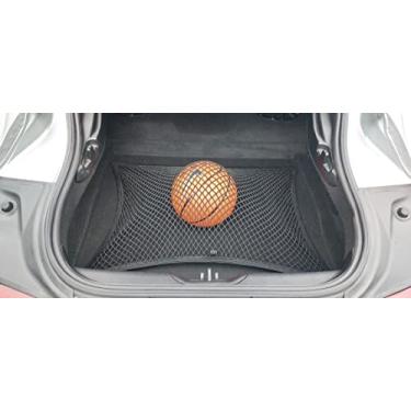 Imagem de Rede de carga de malha elástica para tronco automotivo estilo piso para Toyota GR Supra 2019-2022 - Organizador de porta-malas e armazenamento premium - Rede de bagagem para Coupe - Organizador de carro para Toyota GR Supra J29/DB