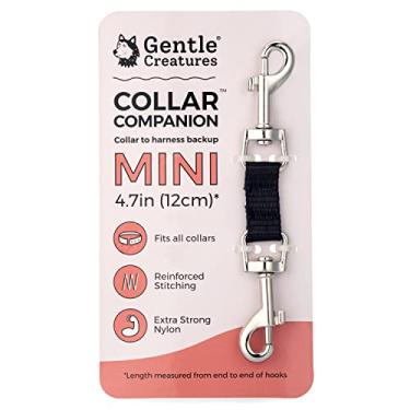 Imagem de Gentle Creatures Collar Companion – Mini – Clipe reserva de coleira para cães pequenos para arnês de cães, coleira com pinos, guia suave – fecho reserva de extremidade dupla – grampo de segurança para coleira