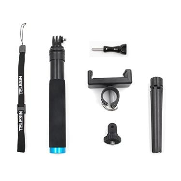 Imagem de MOOKEENONE 180° Rotation Selfie Stick Tripod Strap Stand Holder Mount for Camera ,Phone for GoPro Hero 7 6 5 4 Series