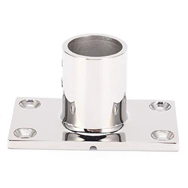 Imagem de Acessórios de corrimão de barco, base de suporte de barco barco base retangular base de hardware marinho 90° para iates de navio para barcos infláveis (25mm)