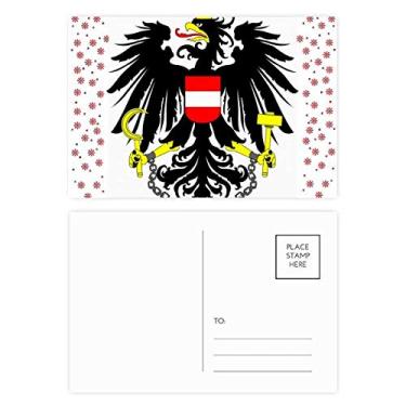 Imagem de Cartão postal com emblema nacional da Áustria, natal, flor, celebração, cartão postal