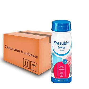 Imagem de Caixa com 8 Fresubin Energy Drink 200ml - Morango - Fresenius