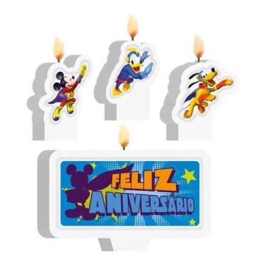 Imagem de Vela Mickey Super Herói Para Bolo - Aniversário E Festa - Regina Festa