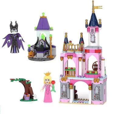 Imagem de Blocos de construção Castle Sleeping Beauty Fairy Tale com 2 bonecos