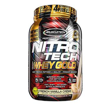 Imagem de Nitro Tech 100% Whey Gold (999G) - Sabor Creme de Baunilha Francesa, Muscle Tech