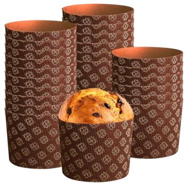 Imagem de Adodotoe Molde de Papel para Panetone e Paska - 12 Peças para Pão de Páscoa, Kulich e Panettone - Formas para Assar (12,7 cm)