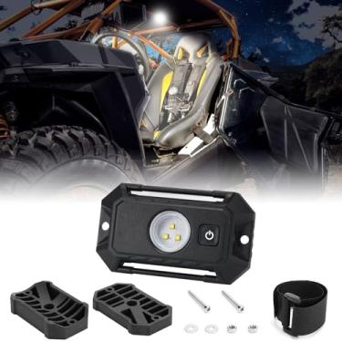 Imagem de Lâmpada LED UTV, ANGU-OFFROAD Universal Roll Bar Mount LED Luz Interior Utilitário Gaiola de Rolo Luz de Leitura Luz de Mapa Luz Dome UTV para Caminhões ATV Polaris RZR Can Am Boat Off-Road Car - Branco