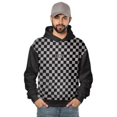 Imagem de Moletom Di Nuevo Xadrez Blocos Trap Style Masculino-Masculino