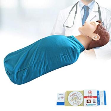 Imagem de Manequim de treinamento profissional simulador de ressuscitação cardiopulmonar, manequim CPR primeiros socorros, manequim de treinamento de RCP para modelo de esqueleto escolar educacional hospitalar