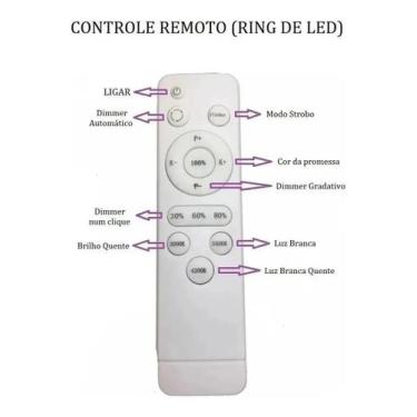 Imagem de Controle Remoto Para Ring Light (confira compatibilidade com seu model