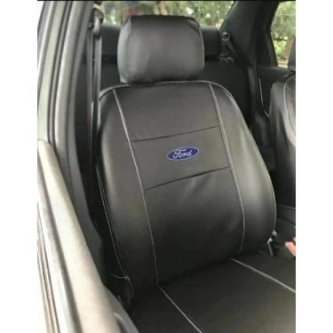 Imagem de capa banco carro 100% couro preto para Ford Ka 2019 - gj acc