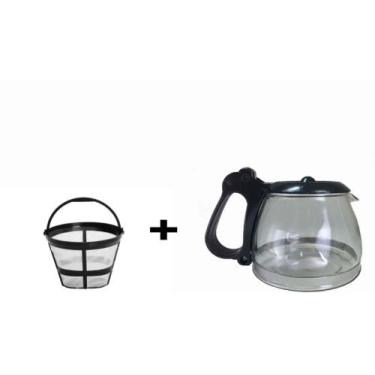 Imagem de Kit Jarra Para Cafeteira Mondial Pratic 17 E Filtro Permanente - São P