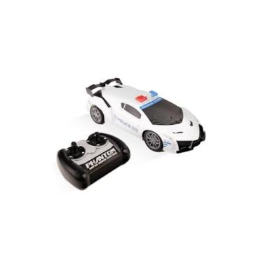 Imagem de Genérico Carrinho De Controle Remoto Luxo Polícia C/ 4 Funções De Movimento (Preto)