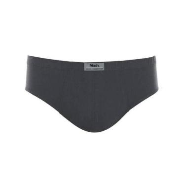 Imagem de Cueca Plus Size Mash 074.59 Algodão, XXGG, Cinza chumbo