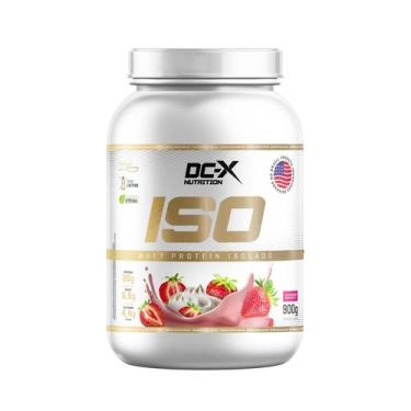 Imagem de Whey isolado (zero lactose) 900g - dcx nutrition, Morango