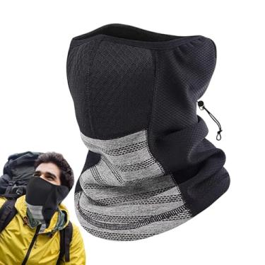 Imagem de Polainas de pescoço para homens, Polainas de pescoço femininas | Bandana facial térmica à prova de de inverno | Polaina de pescoço de inverno para rosto e orelha para homens e mulheres ciclismo ao ar