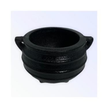 Imagem de Caldeirão Bruxa Tripé em Ferro Fundido Sem Tampa 300 ml - META ATACADO