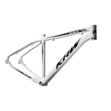 Imagem de Quadro Bicicleta Aro 29 Alumínio 6061 Mtb - KRW, 19, Branco, Preto