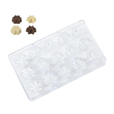Imagem de Forma De Plástico - Bombom Flores - 20x12x2cm - 1 unidade - Silver Pla