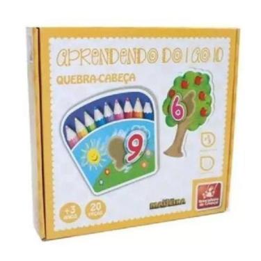 Imagem de Quebra Cabecas Numeros Do 1 Ao 10 - Brincadeira De Crianca
