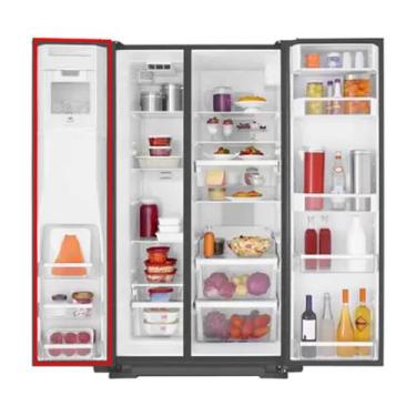 Imagem de Borracha Geladeira Para Brastemp Side By Side Brs70 Brs71 Porta Freeze