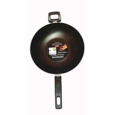Imagem de Frigideira Wok Antiaderente Teflon Com Cabo e Alça 28cm - Jolly
