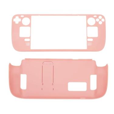 Imagem de Capa Vomeko Kickstand para Steam Deck, capa protetora de Steam Deck, mãos livres Full P ROTECTION Capa protetora à prova de impressão digital para Steam Deck (Rose)