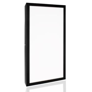 Imagem de Painel Plafon Sobrepor Led 40w 30x60 Preto Luz Branco Frio
