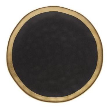 Imagem de Jogo 6 Pratos Sobremesa Preto Dourado Dubai 21cm Wolff