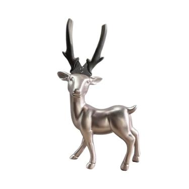 Imagem de HANTINSTOM Alicate de corte de precisão durável – Ferramenta compacta e multiuso com lâminas ajustáveis de aço inoxidável e base ergonômica em forma de veado, decoração de mesa - Tipo de corpo inteiro