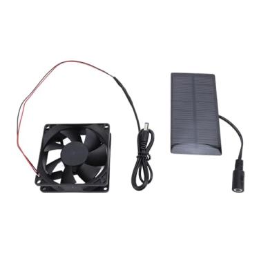Imagem de 0,8W 4V Kit de Ventilador de Painel Solar, Policristalino, Energia Solar Alimentada, Verde e Segura, Adequada para Estufa de RV Em Casa