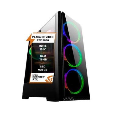 Imagem de Pc Gamer Intel I9 9 Rtx 3050 8Gb Memória 16Gb Ram Ssd 960Gb - Wj Info